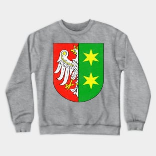 Lubusz Voivodeship / Retro Style Faded Flag Design Crewneck Sweatshirt